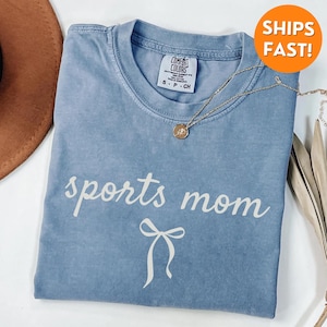 Comfort Colors® Mom Sports Shirt, Sports Mom Shirt, Mom of Sports Shirt, Sports Mom Tshirt, Sports Mom Sweatshirt, Sports mama gift, tee