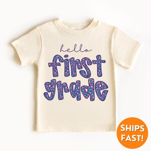 Hello First Grade Shirt, First Grade Shirt, First Day of School Shirt, Back to School Shirt, First Grade Kids Shirt, 1st Grade Kids Shirt