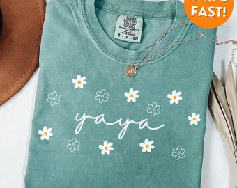Camisas Yaya Comfort Colors®, Camisa Yaya, Regalo Yaya, Camiseta Yaya, Sudadera Yaya, Regalo de Navidad Yaya, Camisa personalizada para abuela, Día de la Madre