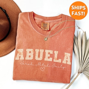 Comfort Colors® Abuela T-Shirt, Abuela Shirt, Abuela T Shirt, abuela gifts, abuela sweatshirt, abuela pregnancy announcement, new grandma