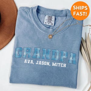 Comfort Colors® Grandpa Shirt, Grandpa T Shirt, Grandpa Est Shirt, custom grandpa shirt, grandpa sweatshirt, Fathers Day Gift for Him, tee