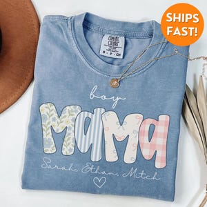 Comfort Colors® Boy Mama Shirt, Boy Mama TShirt, Boy Mama Sweatshirt, Boy Mama Gifts, Boy Mama Sweater, New Mom Gift, Mothers Day Shirt, tee