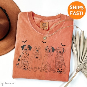 Comfort Colors® Halloween TShirt, Halloween German Shorthaired Pointer Shirt, Halloween Shirt GSP, Dog Mom Gift, Fall GSP Shirt, GSP Tshirt