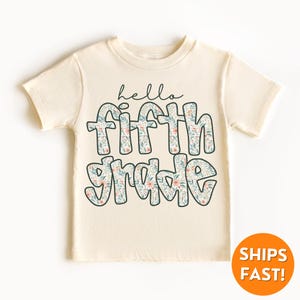 Hello Fifth Grade Shirt, Fifth Grade Shirt, First Day of School Shirt, Back to School Shirt, Fifth Grade Kids Shirt, 5th Grade Kids Shirt