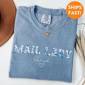 Comfort Colors® Mail Lady Shirt, Mail Lady Shirt, Mail Lady Gift, Mail Lady Tshirt, Postal Worker Shirt, Mail Carrier Sweatshirt, mail lady