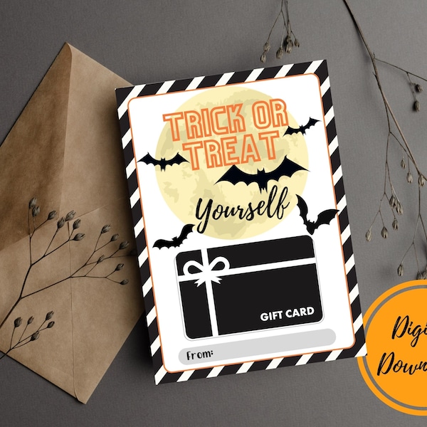 Trick or Treat Gift Card Holder | Halloween Gift Card Holder | Teacher Gift | Fall Gifts | Halloween Teacher Gift | Gift Card Holder