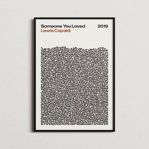 Lewis Capaldi Someone You Loved Song Lyrics Print, Lewis Capaldi Poster, Lewis Capaldi Print, Someone You Loved Poster, Lewis Capaldi Lyrics