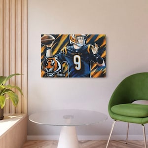 Joe Burrow on Brushed Aluminum