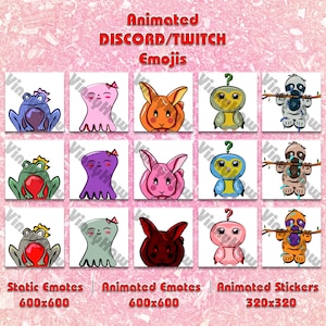 CUTESY Animated DISCORD/TWITCH Emojis by VinnyHaw