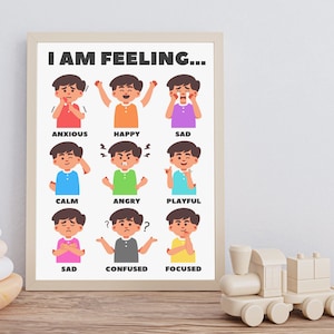 Gráfico digital interactivo del estado de ánimo para niños: ¡exprese sus emociones de forma creativa! | Rastreador emocional imprimible para padres y maestros