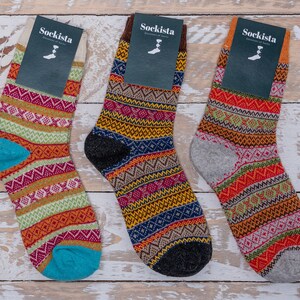 SOCKISTA Ladies Fairisle Nordic Style Socks