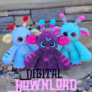 Truly Scrumptious monster alien crochet pattern