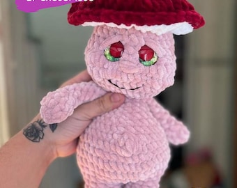 Mushroom troll crochet pattern no sew