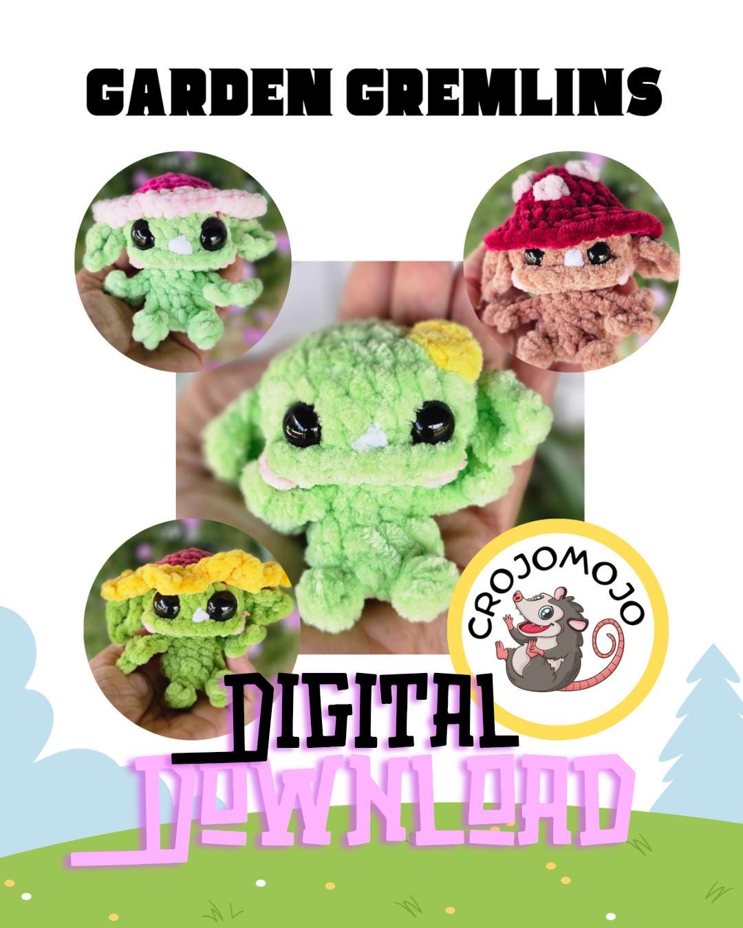 Garden Gremlin Crochet Pattern - Etsy