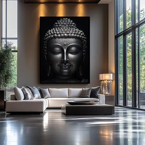 Buddha Wall Art, Buddha Canvas wall art, Buddhist wall art, Buddah wall art, Canvas Wall Art, Extra Large Wall art, Huge Wall Art