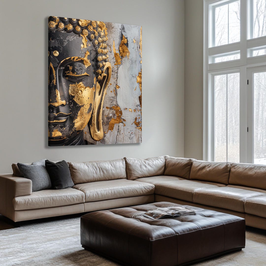 Buddha Wall Art, Zen Canvas Print, Spiritual Meditation Decor - Etsy