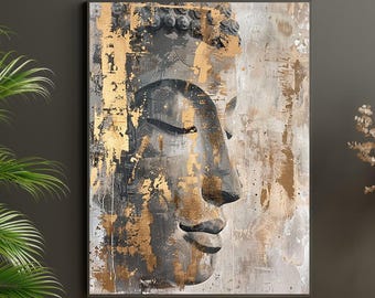 Buddha Wall Art, Buddha Canvas wall art, Buddhist wall art, Buddah wall art, Canvas Wall Art, Extra Large Wall art, Huge Wall Art