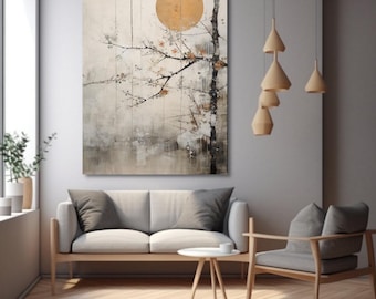 Japandi Wall Art , Japandi Canvas Art, Japandi Neutral Scandinavian Wall Art,  Japan Wall Art, Zen wall art Wabi Sabi Wall art,