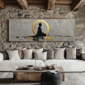 Long Horizontal Nature Wall Art, Tall Thin Framed Canvas Print, Narrow Horizontal Wall Art, Modern Nature Wall Art for Home, Office or Halls