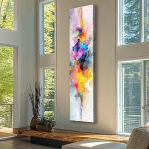 Long Narrow Wall Art, Tall Narrow wall art, Vertical Wall Art, Long Vertical Wall Art, Large vertical wall art, Print, Canvas or Framed