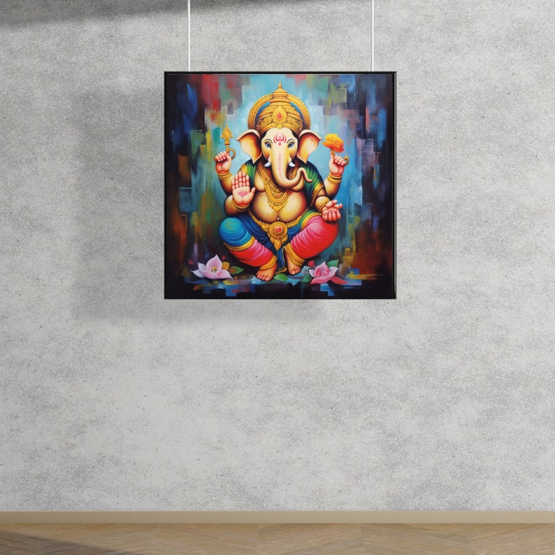 Lord Ganesha Wall Art , Hindu God Lord Ganesha Print, Ganesha, Ganesha