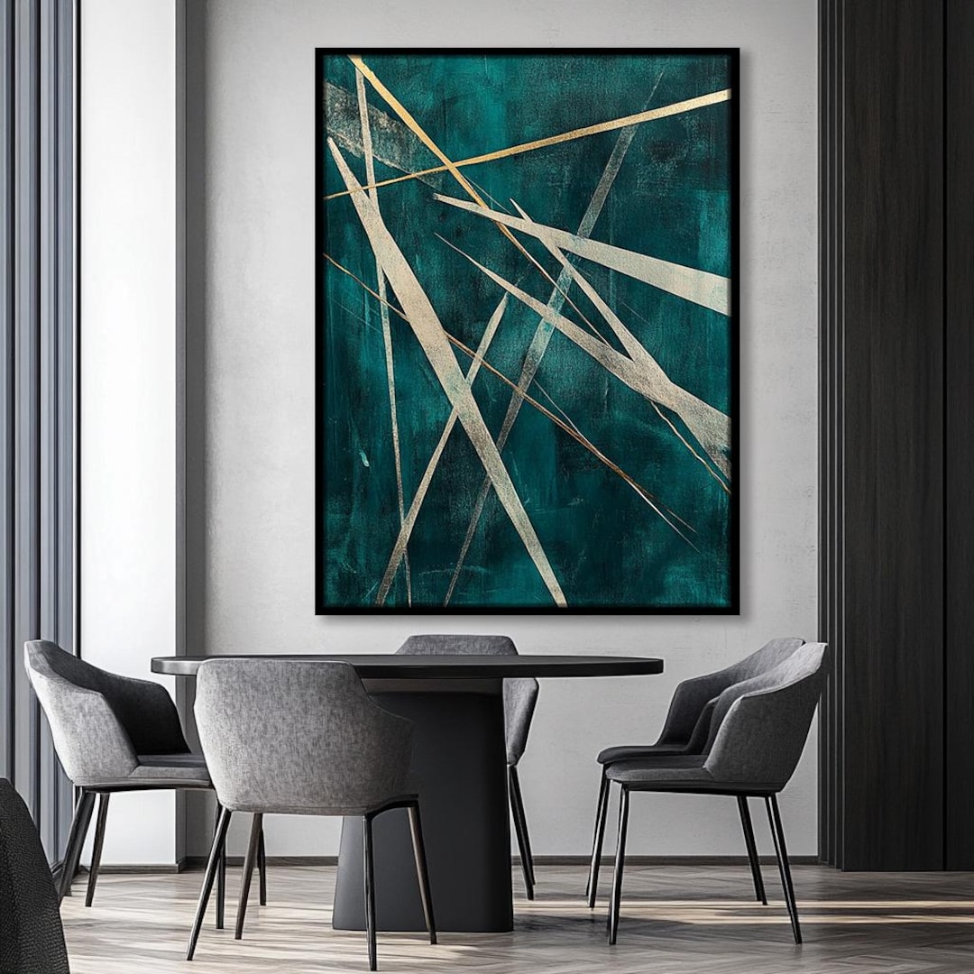 Large Wall Art, Masculine Art for Men, Black and Gold, Bar Wall Decor ...