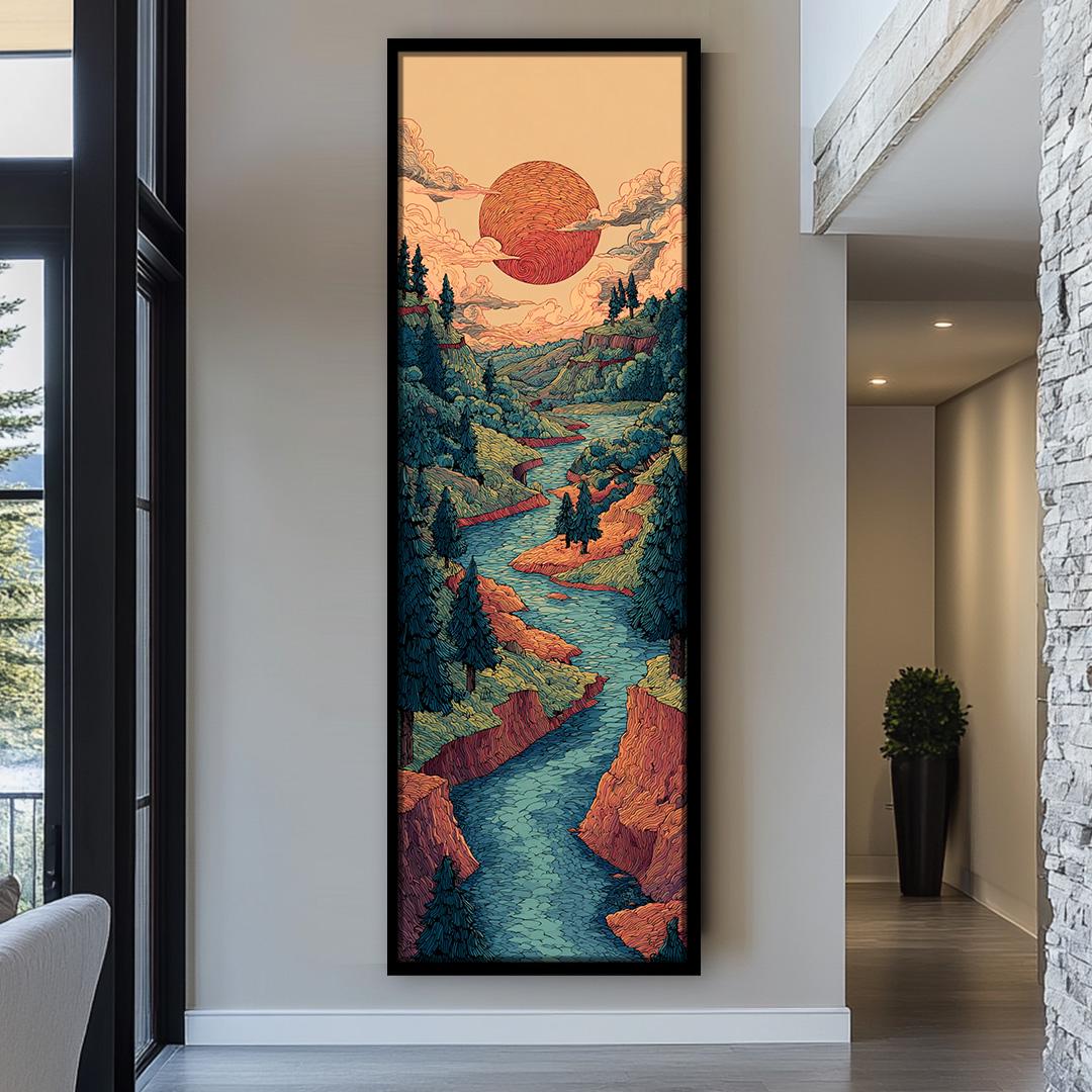 Tall & Thin Wall Art - Sleek Vertical Decor for Narrow Spaces