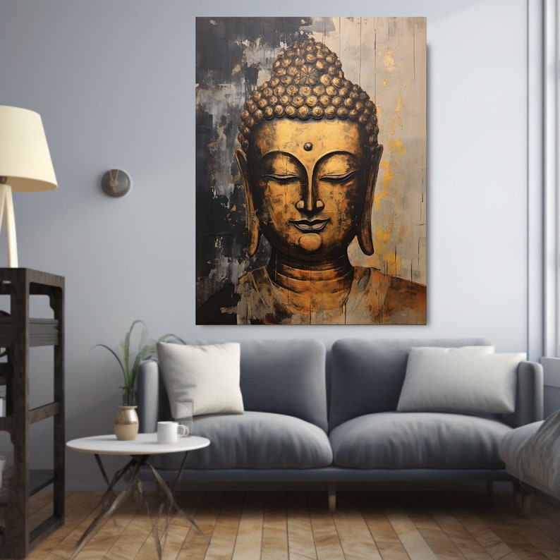 Buddha Wall Art, Buddha Canvas Wall Art, Buddhist Wall Art, Buddah Wall