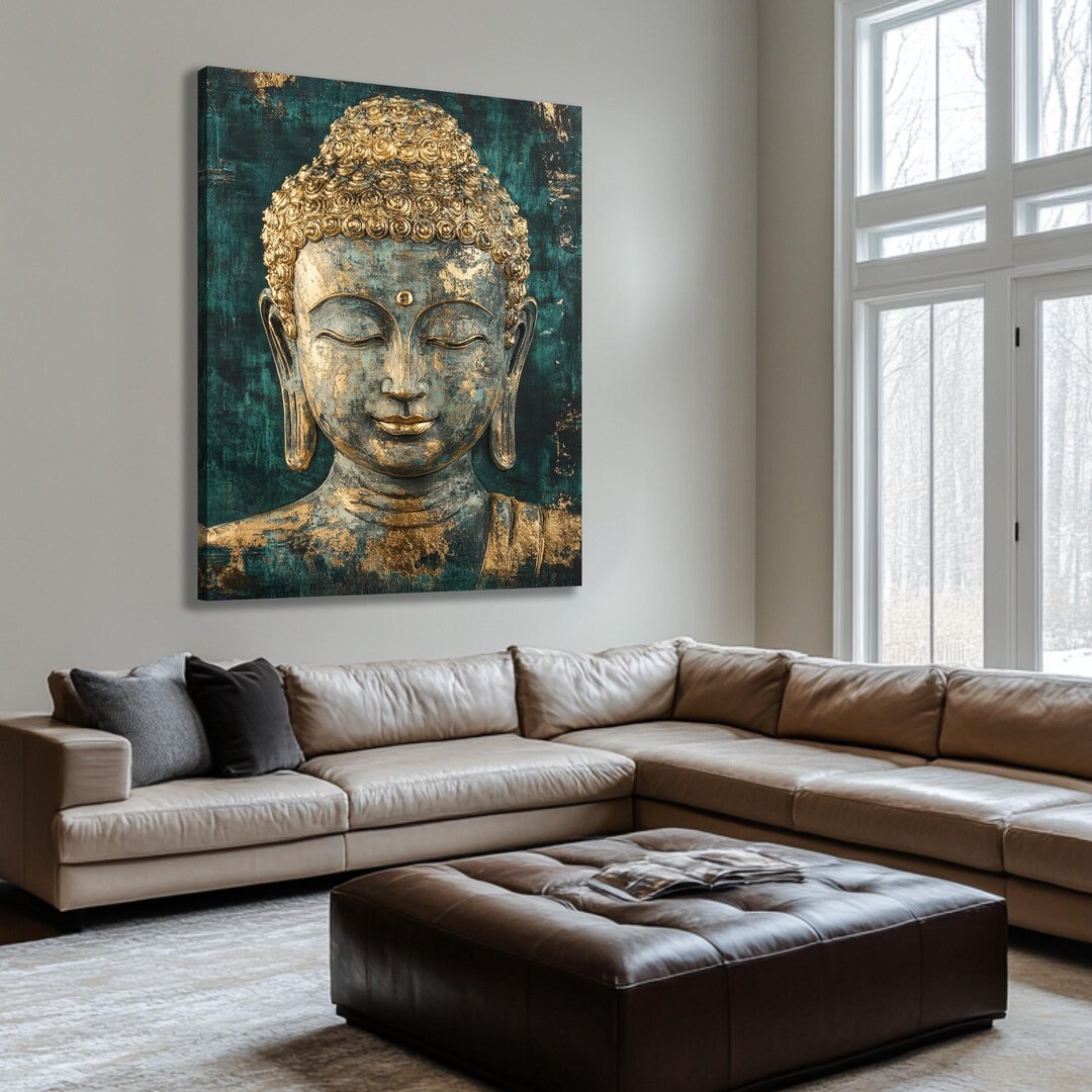 Buddha Wall Art, Buddha Canvas Wall Art, Buddhist Wall Art, Buddah Wall ...
