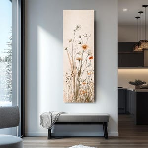 Long Narrow Wall Art, Tall Narrow wall art, Vertical Wall Art, Long Vertical Wall Art, Large vertical wall art, Print, Canvas or Framed