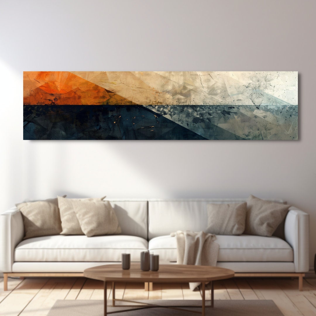 Long Horizontal Wall Art, Narrow Horizontal Wall Art, Long Narrow Wall