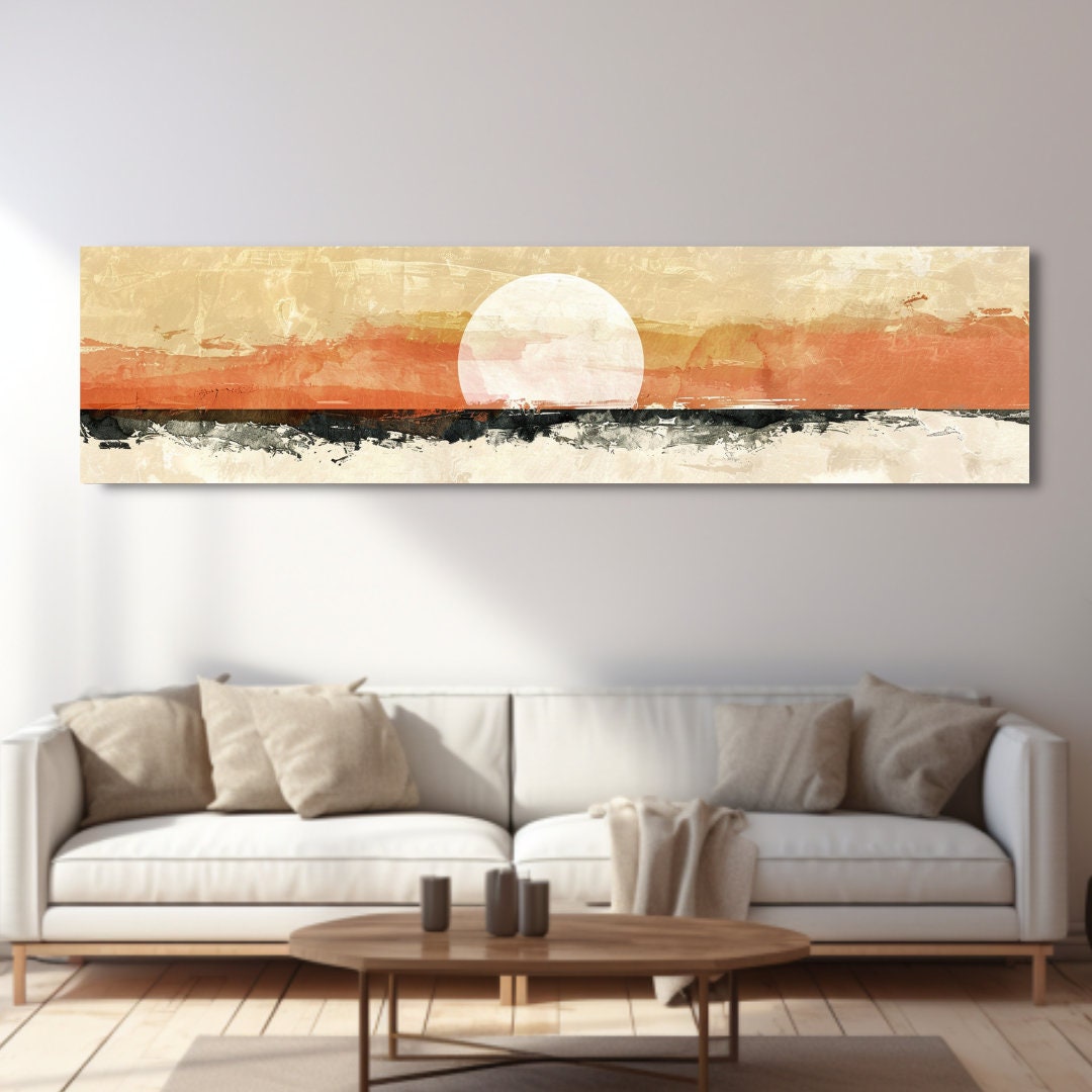 Long Horizontal Wall Art, Narrow Horizontal Wall Art, Long Narrow Wall