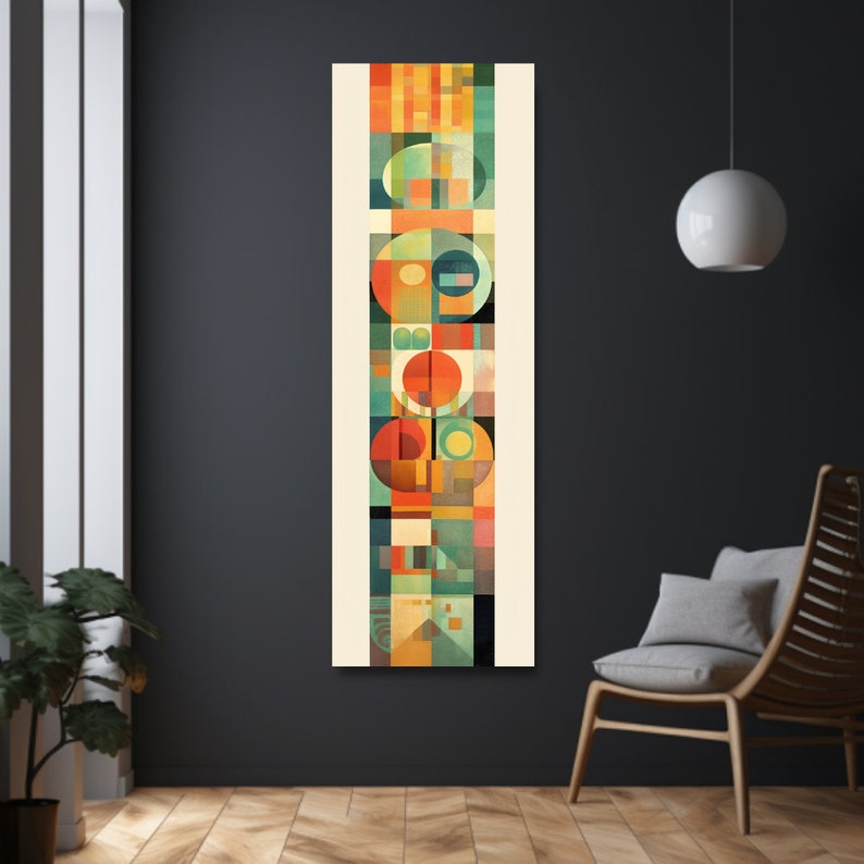 Long Narrow Wall Art, Tall Narrow Wall Art, Vertical Wall Art, Long