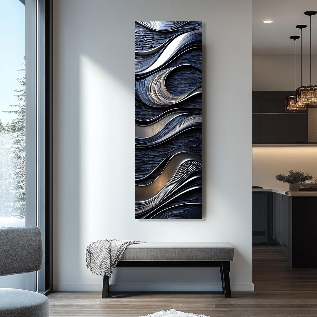 Long Narrow Wall Art, Tall Narrow Wall Art, Tree Wall Art, Vertical