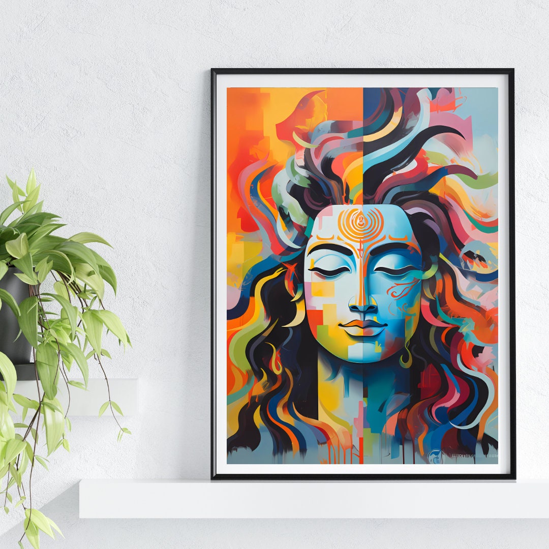 Lord Shiva Wall Art Hindu God Lord Shiva Print Shiva Shiva Etsy Canada