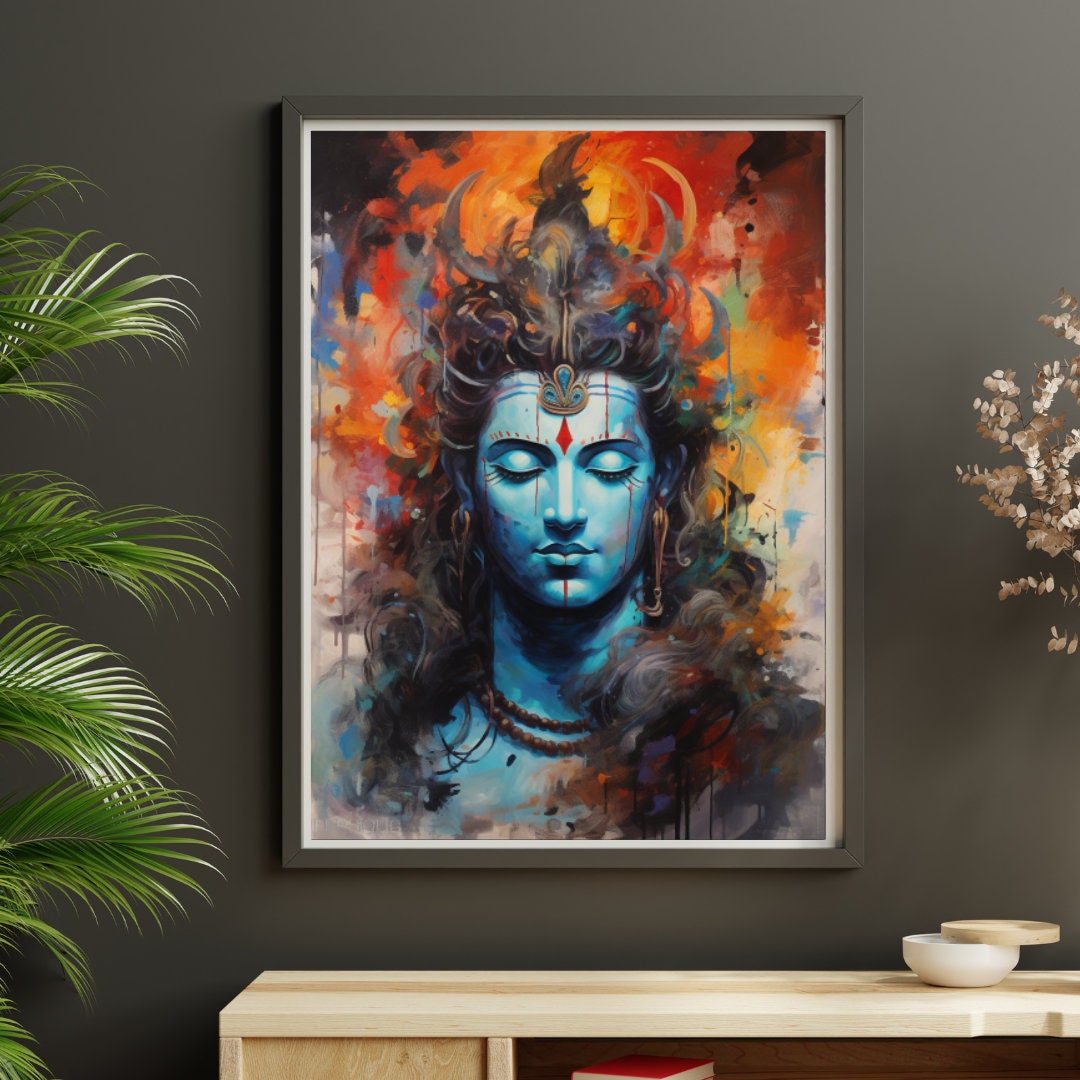 Shiva Painting Etsy UK