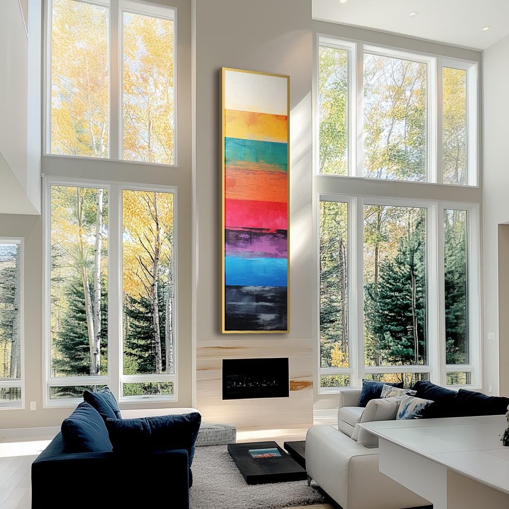 Long vertical wall tapestry sale