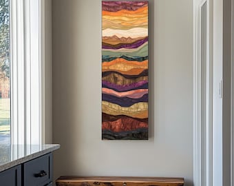 Long Narrow Wall Art, Tall Narrow wall art, Abstract Wall art, Vertical Wall Art, Long Vertical Wall Art, Large vertical Canvas Artpiece