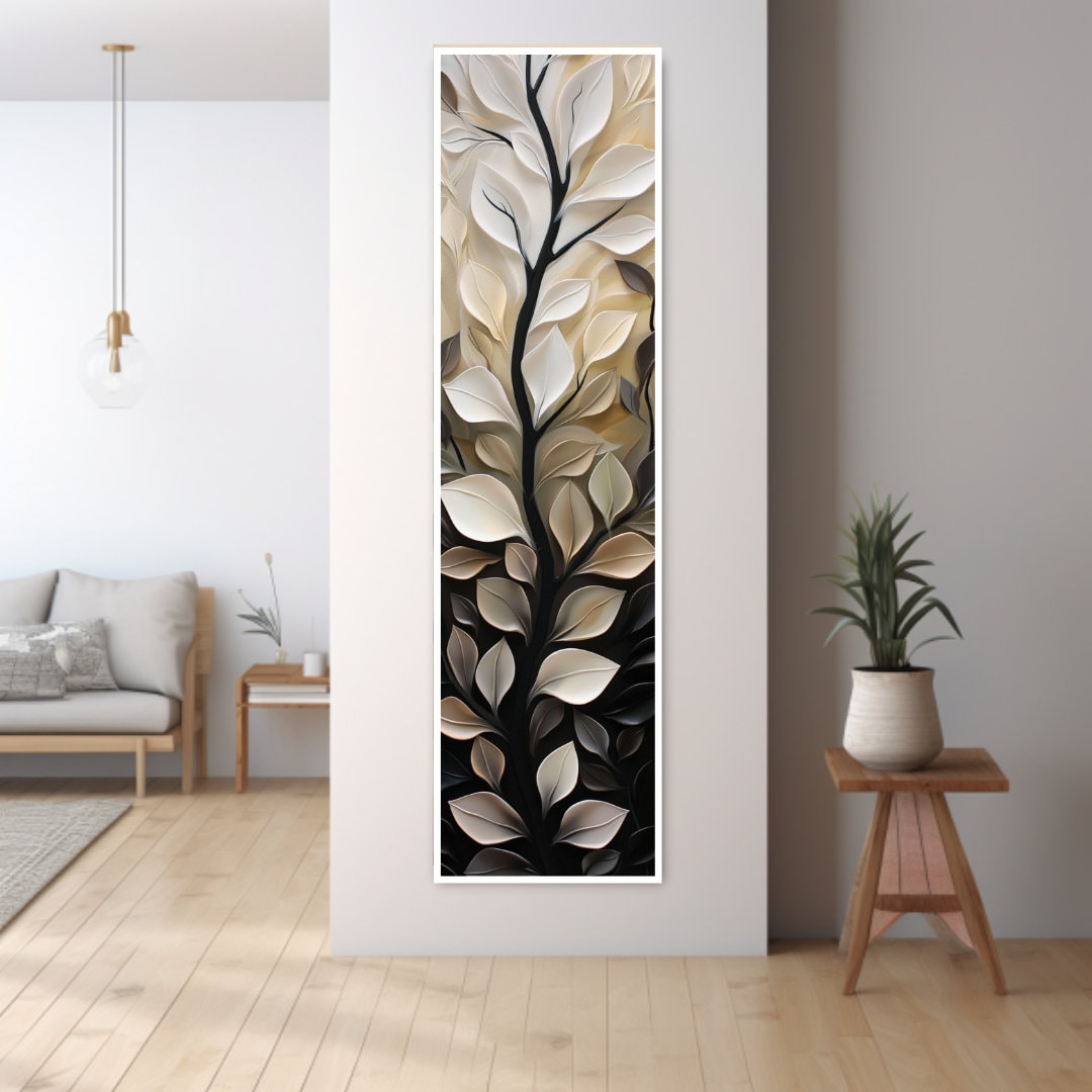 Long Narrow Wall Art, Tall Narrow Wall Art, Vertical Wall Art, Long
