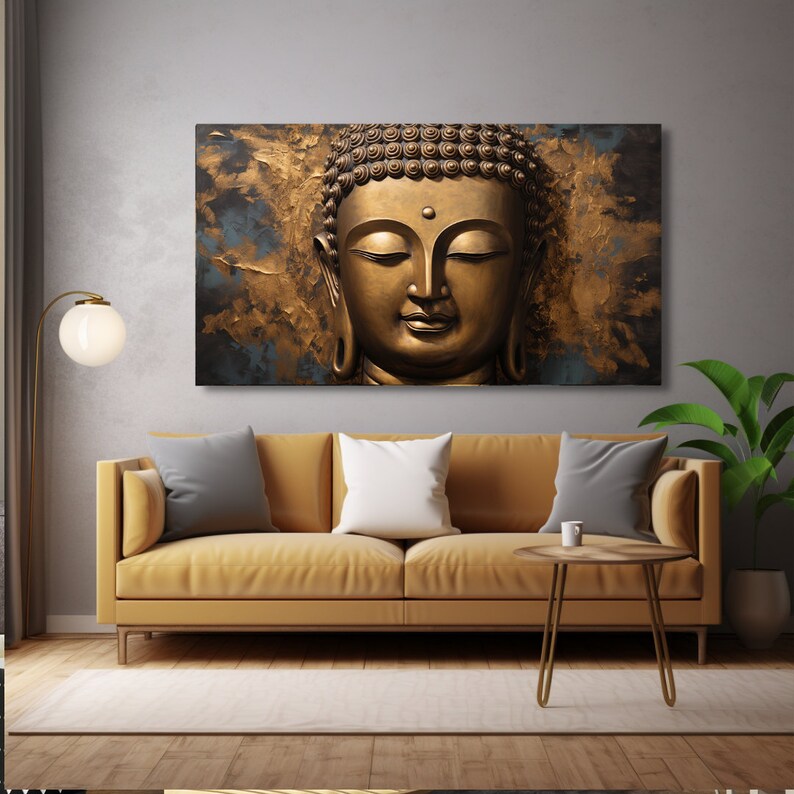 Buddha Wall Art, Buddha Canvas Wall Art, Buddhist Wall Art, Hindu Art