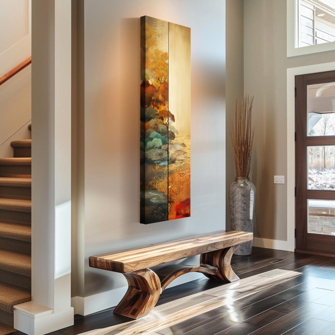 Long Narrow Wall Art, Tall and Thin Canvas Wall Art, Modern Wall Art — free download