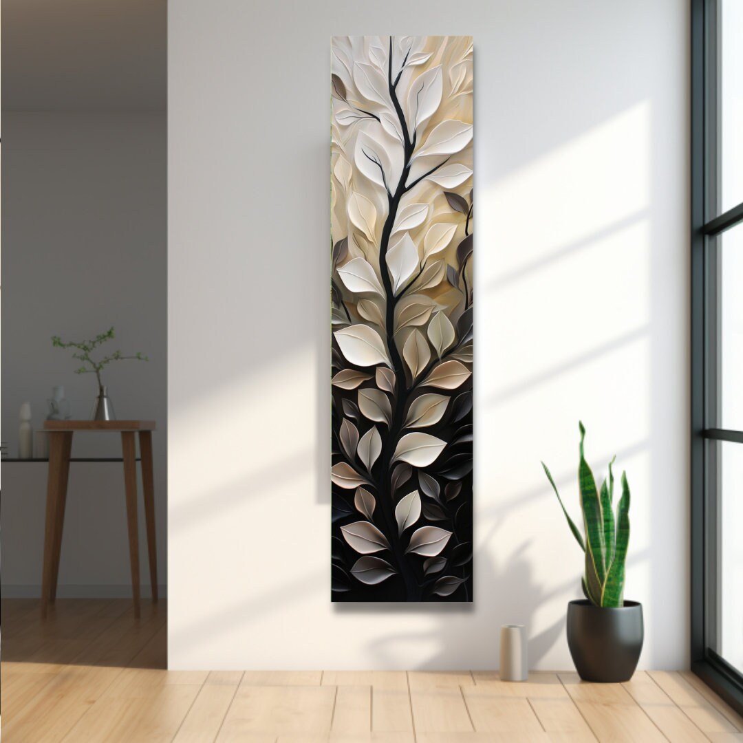 Long Narrow Wall Art, Tall Narrow Wall Art, Vertical Wall Art, Long