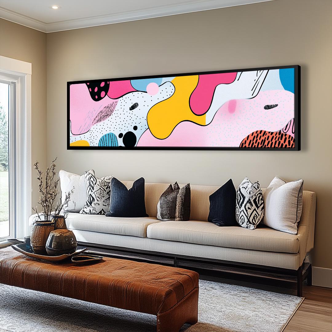Dopamine Decor Horizontal Landscape Modern Abstract Wall Art