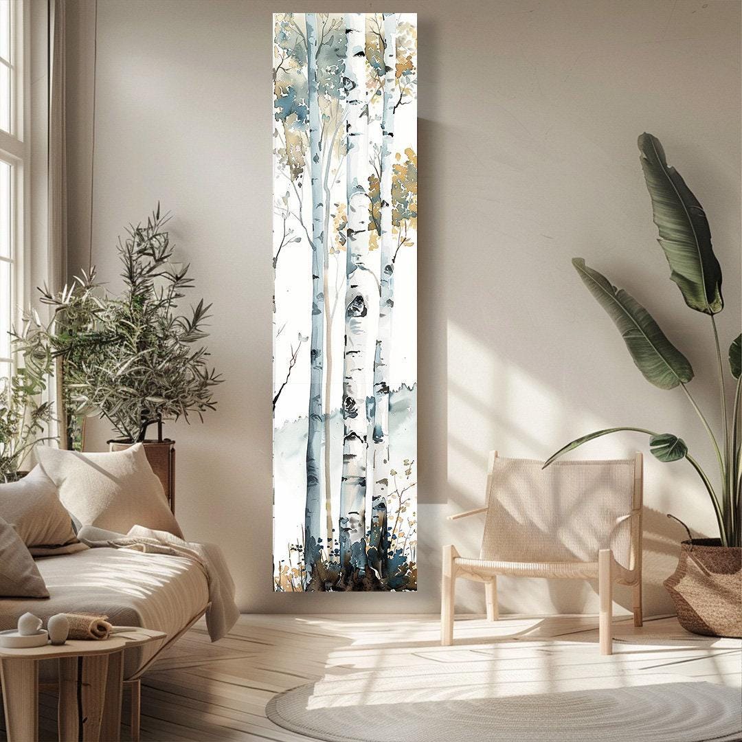 Stampa Su Tela Alta E Stretta 70x210 Cm – Arte Murale Verticale Senza Cornice, Decorazione Per Corridoi E Camere, Moderna E HD