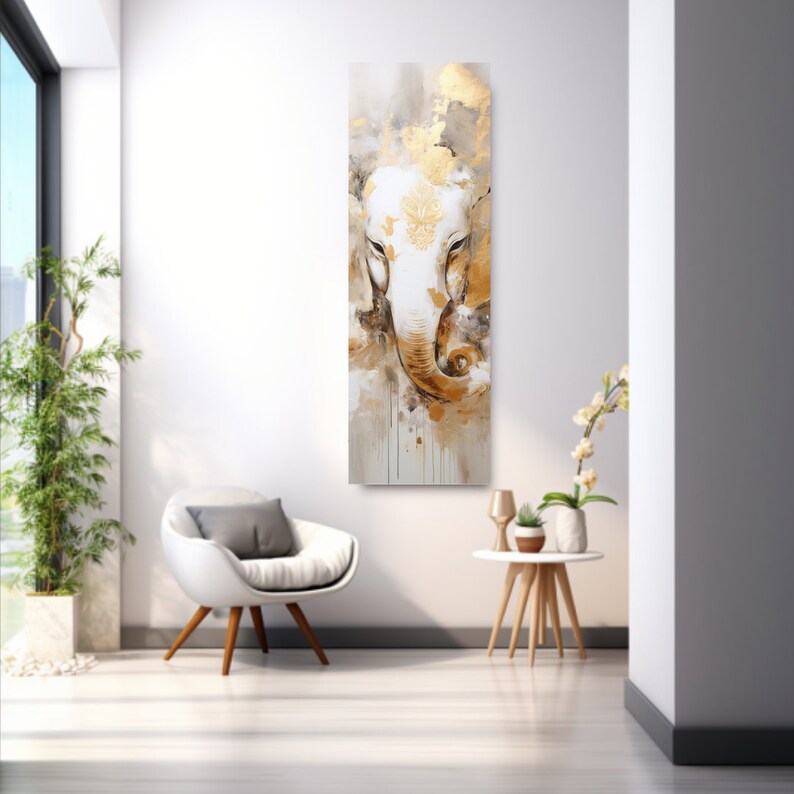 Long Narrow Wall Art, Tall and Thin Canvas Wall Art, Modern Wall Art