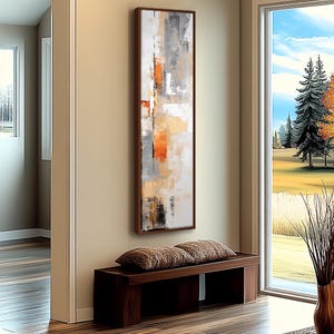 Arte de parede longa e estreita, Arte de parede alta e estreita, Arte de parede vertical, Arte de parede longa e vertical, Arte de parede vertical grande, Impressão, tela ou moldura