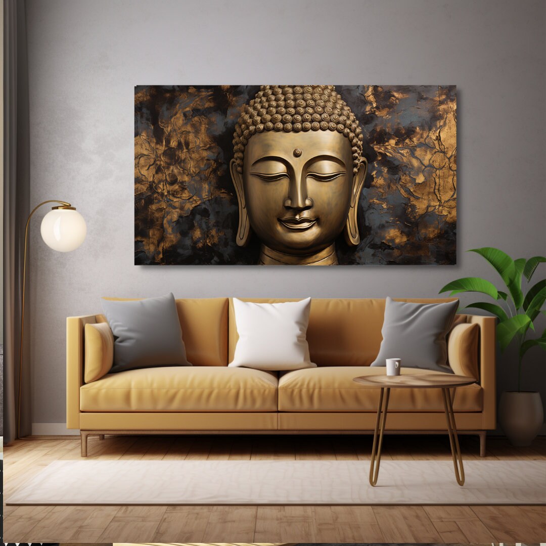 Buddha Wall Art, Buddha Canvas Wall Art, Buddhist Wall Art, Hindu Art