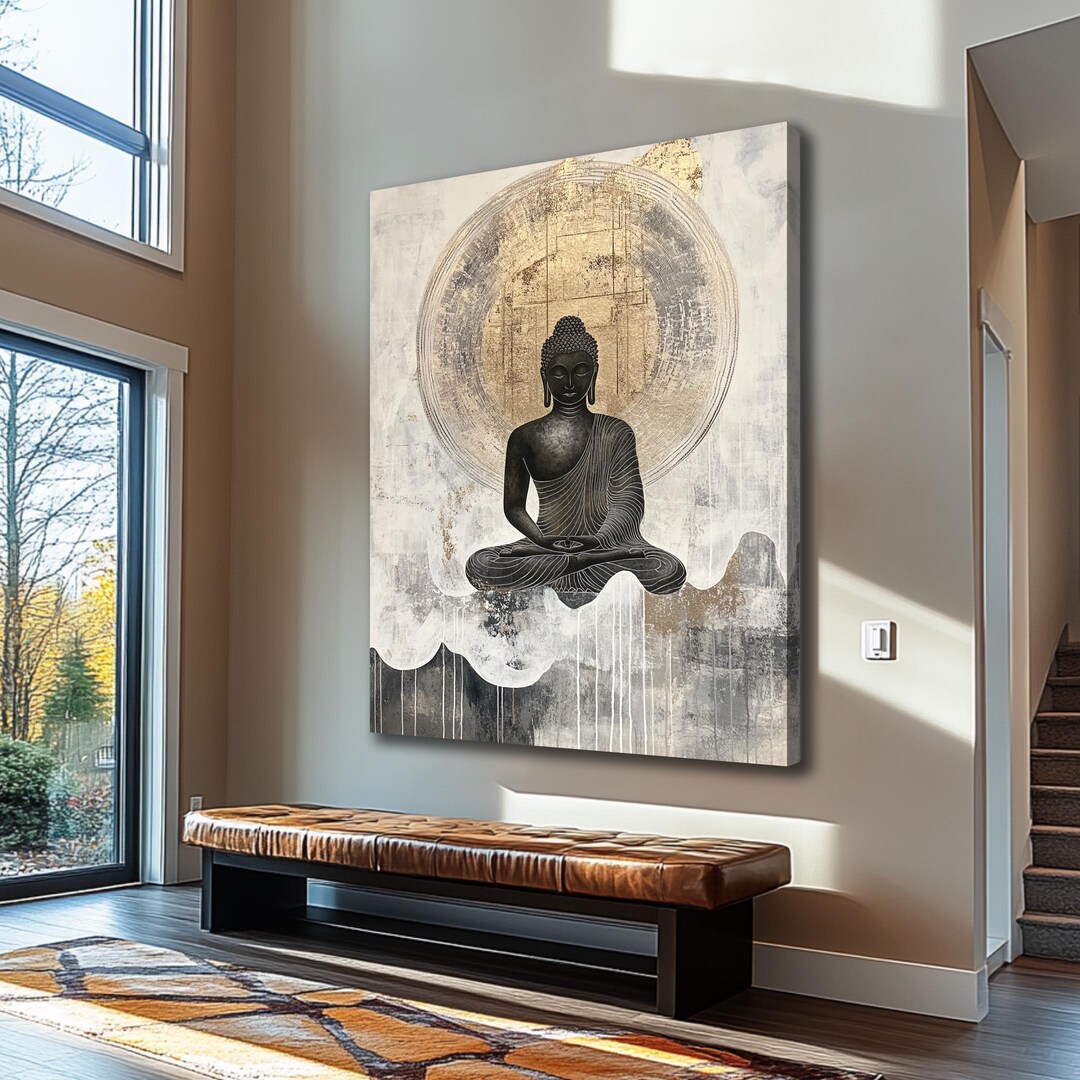 Buddha Wall Art, Buddha Canvas Wall Art, Buddhist Wall Art, Buddah Wall ...