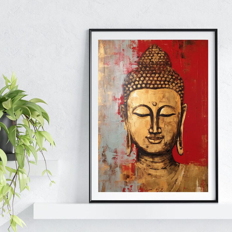 Buddha Wall Art, Buddha Canvas Wall Art, Buddhist Wall Art, Buddah Wall