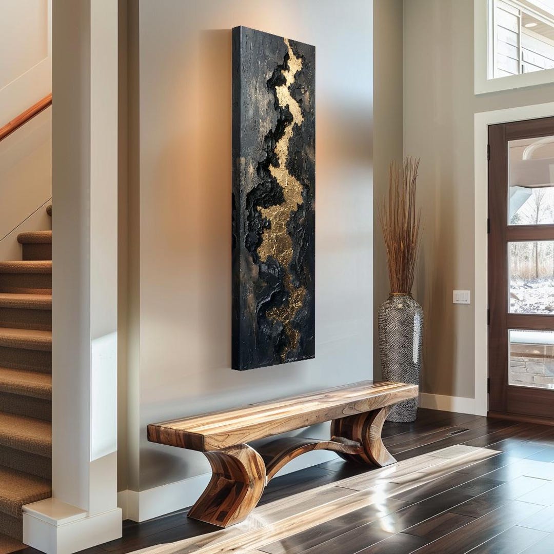 Long Narrow Wall Art, Tall Narrow Wall Art, Vertical Wall Art, Long